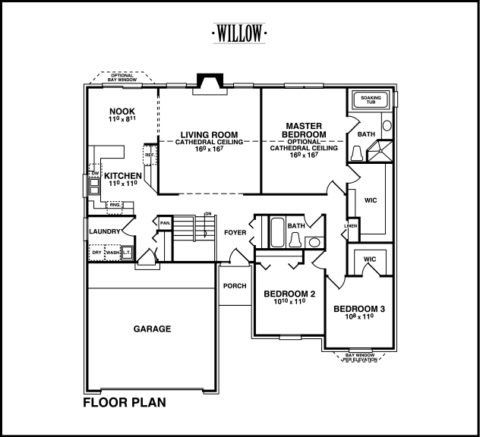 Willow floor plan