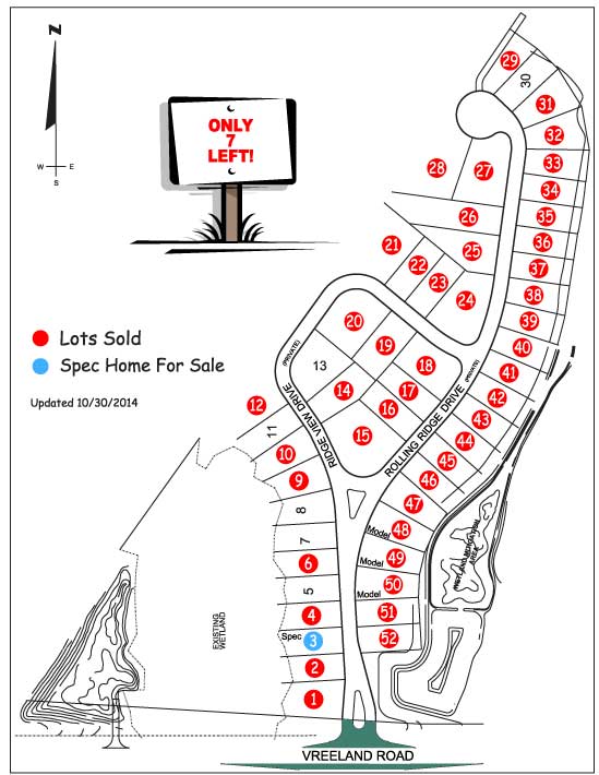 Rolling Ridge site map