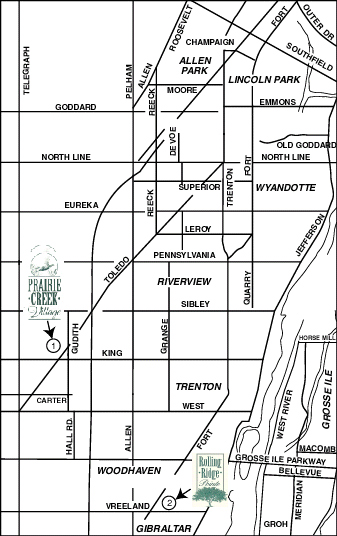 Prairie Creek map