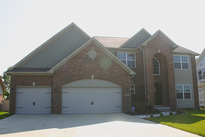 new custom brick home